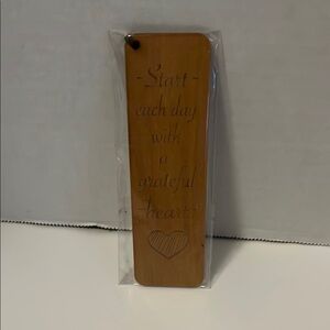 Wooden Bookmark with Inspirational Quote
